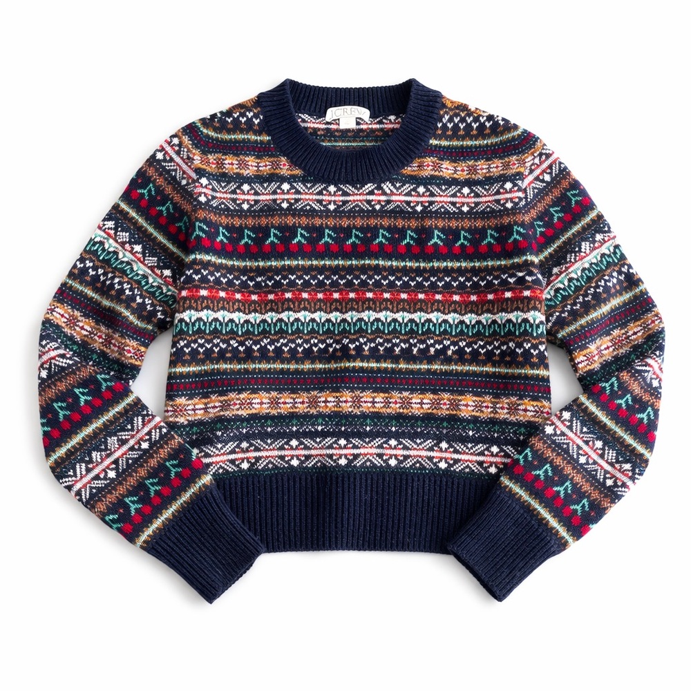 J. Crew Women's Multicolor Crewneck Sweater - Picture 2 of 2